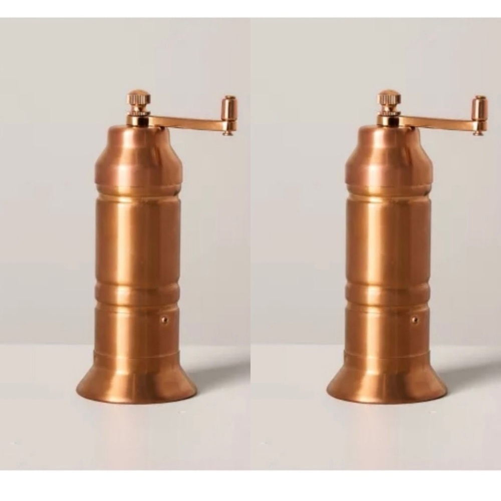 Short Salt and Pepper Crank Grinder Copper Finish - Hearth & Hand™ with Ma